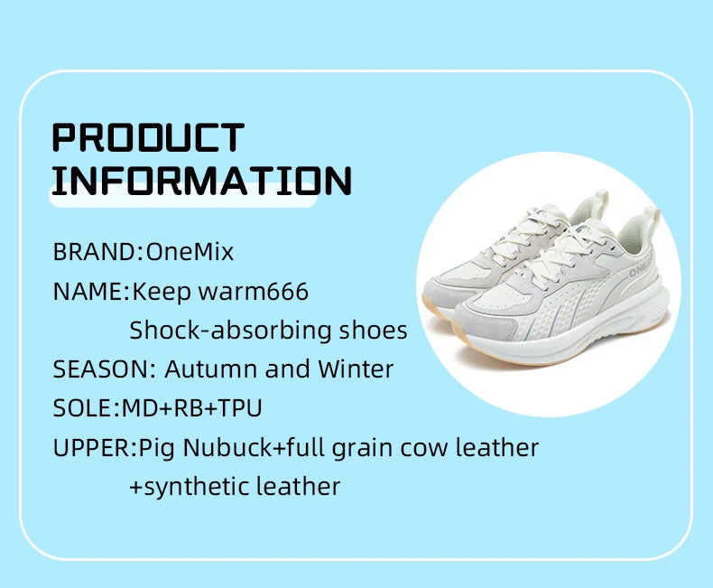 Sports Shoes Women Autumn And Winter Leather Cover Cold Waterproof Lightweight Comfortable Breathable Running Shoes