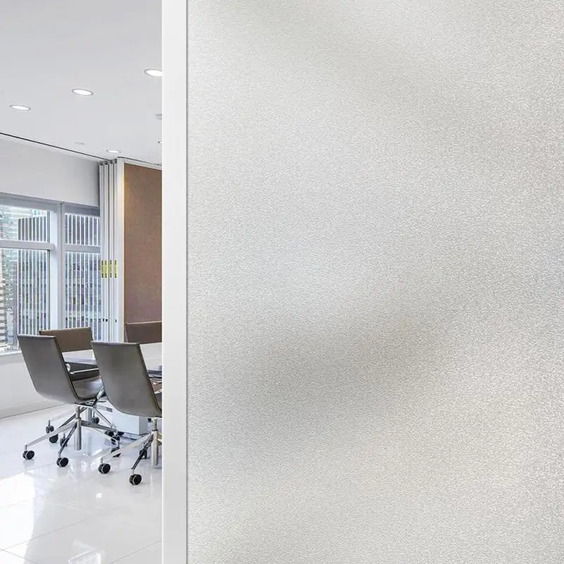 1/2M Matte Window Film Privacy UV Protection Stained Vinyl for Glass Static Cling Frosted Decorative Window Sticker for Home