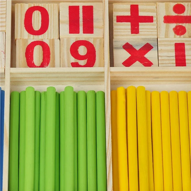 Learning math Wooden Educational Toys Digital Stick Montessori Teaching Aid Mathematics Enlightenment Knowledge
