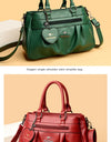 Crossbody Bag Soft Leather Handbag Shoulder Bag Luxury Large Capacity Casual Tote