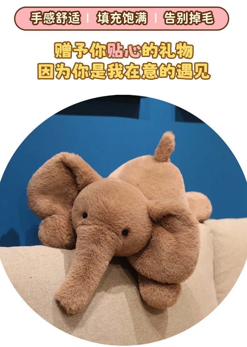 Soft Elephant Plush Stuffed Animal Pillow