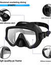 Dry Snorkel Set Diving Mask For Tempered Glass Professional Panoramic Snorkeling Gear Swimming Training Snorkel Kit