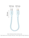 17cm Short USB Type C Cable 3A 27W Lightning Cable for iPhone 14 13 12 Power Bank Cable Fast Charging Data Cable