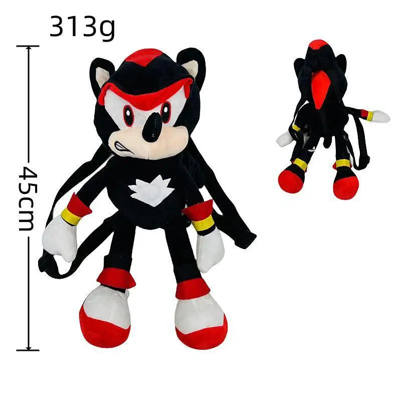 Anime Hedgehog Plush Backpack Soft Cartoon Shoulder Bag
