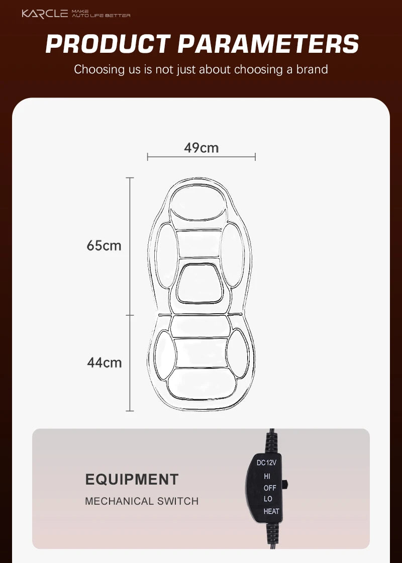 Winter Heated Car Seat Cover 12V Heating Warmer Car Seat Cushion 1/2pcs Auto Universal Car Seat Protector Cloak Cover Pads Set