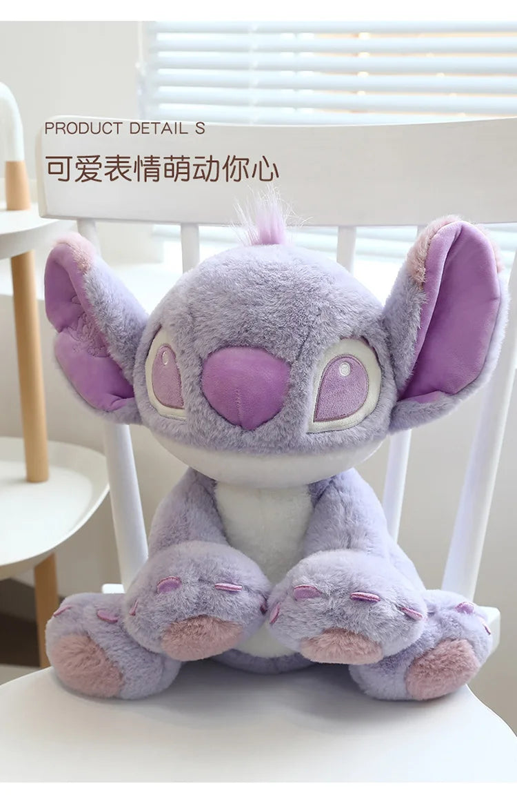 Disney Cartoon Purple Stitch Doll Star  Kawaii Plush Toy Girl's Birthday Doll Girlfriend Valentine's Day Gift 25cm/30cm/45cm