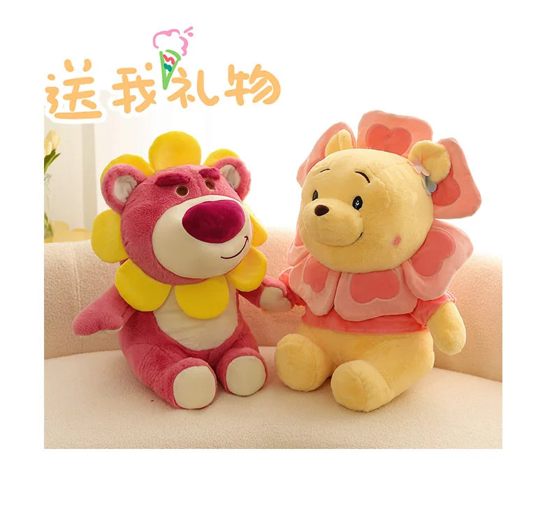 Sunflower Fairy Strawberry Bear Plush Stuffed Doll Toy