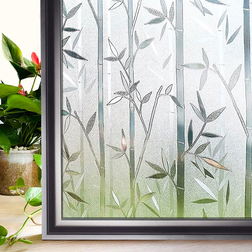Wide 75/90 Cm Heat Control Rainbow Window Vinyl Security Window Tint Sun Protection Film Non Adhesive Stickers Stained Glass