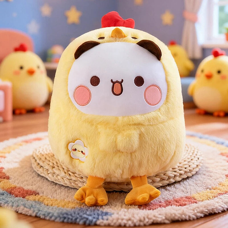 Cute Chick Shape Plush Toy Soft Fluffy Cartoon Pillow