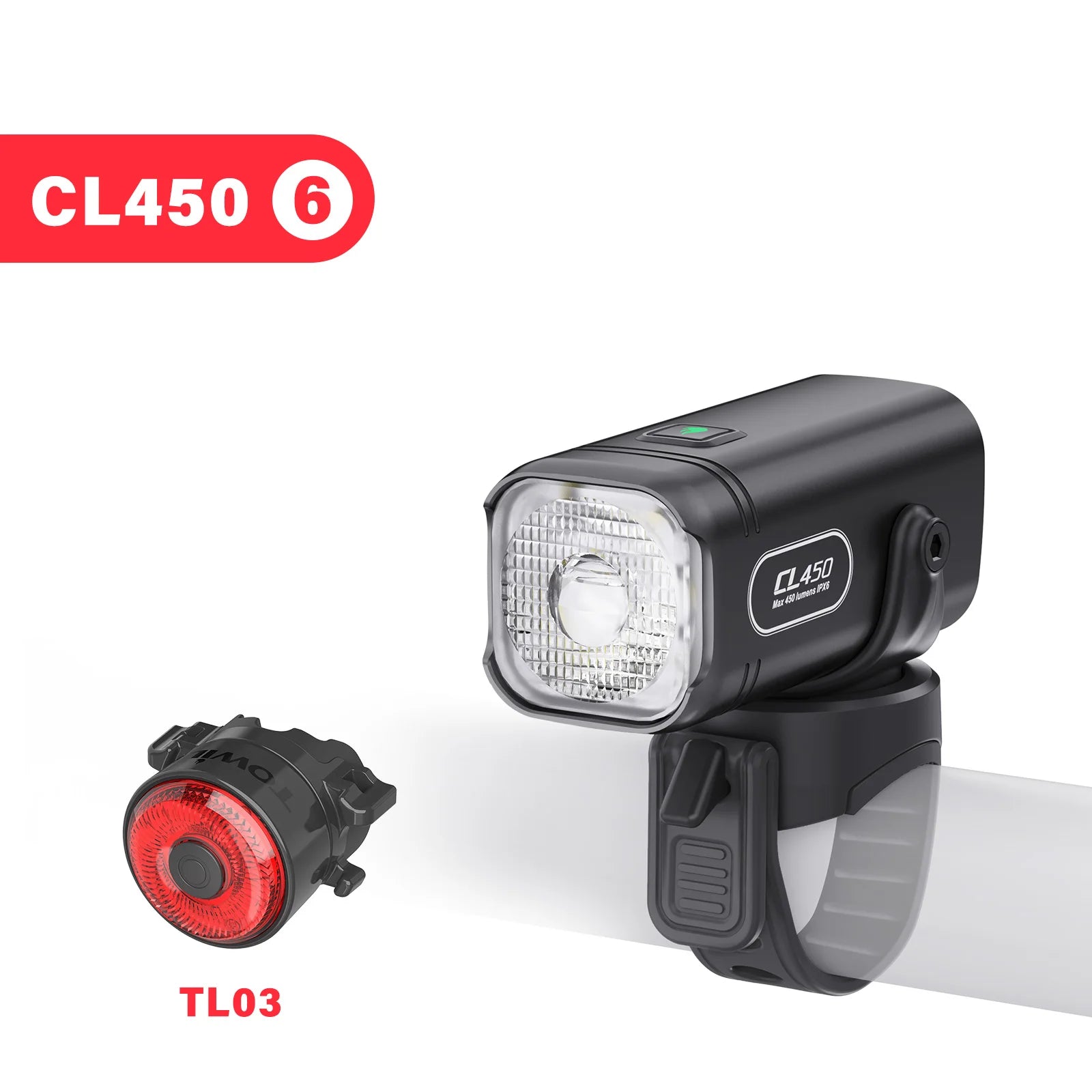 450LM Bike Light Commuting Mini Bicycle Lights LED Cycling Front Lamp IPX6 Compact Headlight Aluminum MTB Road Flashlight