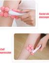 Y-shaped 8-bead massager Hand Held Massager Massager Roller for Hand Muscle Back Neck Foot Shoulder Leg Pain Relief Massage Tool