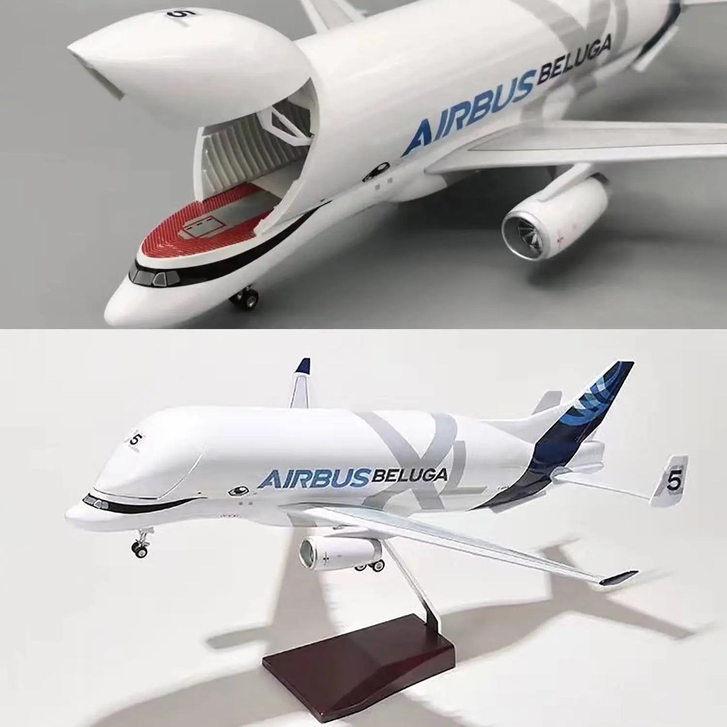 A330 Beluga Airways Aircraft Model with Openable Cargo Bay