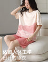 2-Pcs Women’s Cotton Pajama Set – Breathable Short Sleeve Summer Sleepwear with Cute Prints