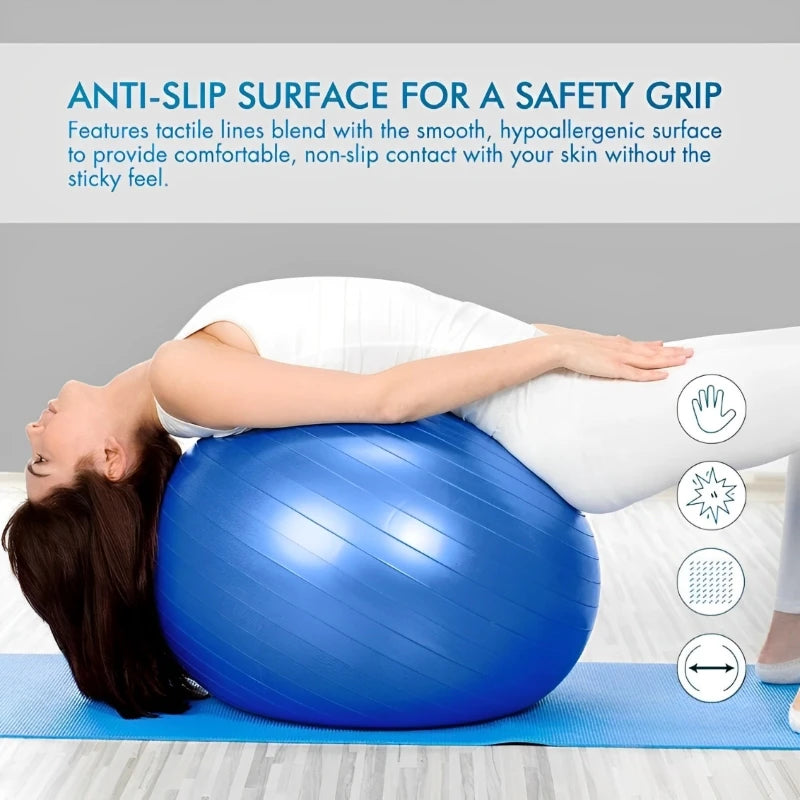 45CM-95CM Yoga Pilates Soft Big Ball Gym For Fitness Workout Exercise Balls Thickened Explosion-Proof Home Pvc Equipment