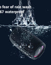 Portable Bluetooth Speaker 20W IPX7 Waterproof Powerful Sound Box Bass Boost Dual Pairing TF, TWS, USB
