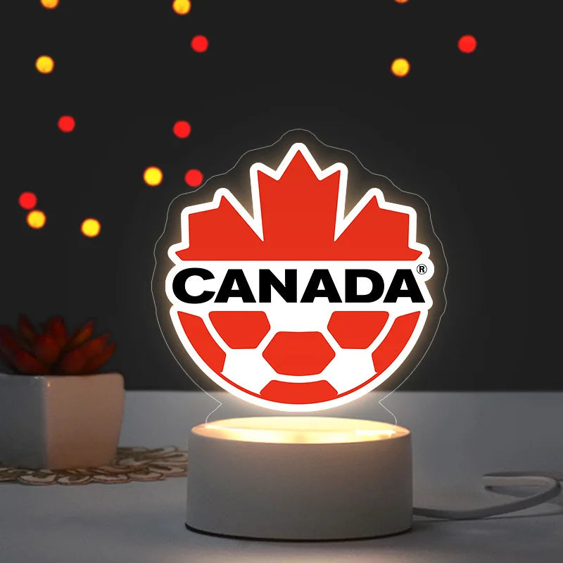2026 Football Mascot Trophy LED Night Light Desktop Lamp Collectible Decoration