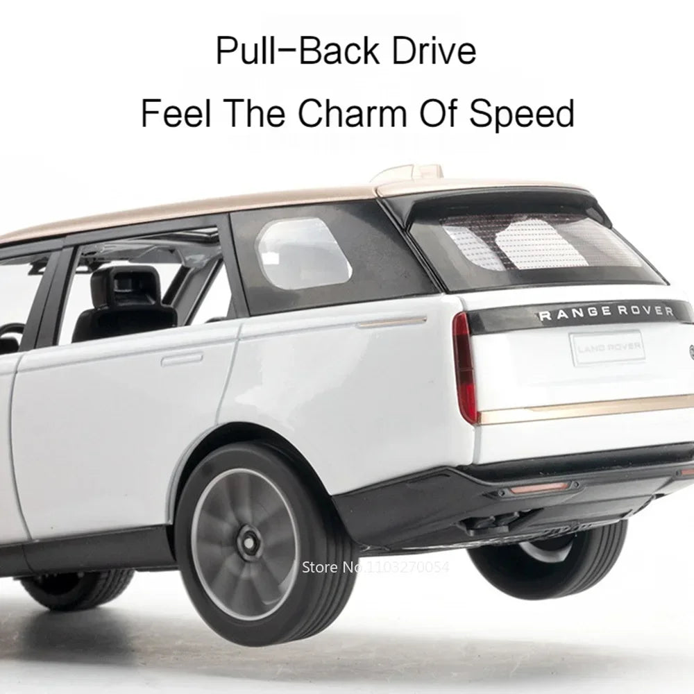 1:24 Land Rover Range Rover Defender Alloy Model Cullinan Diecast Car Toys Doors Opened Sound Light Vehices s Christmas Gifts