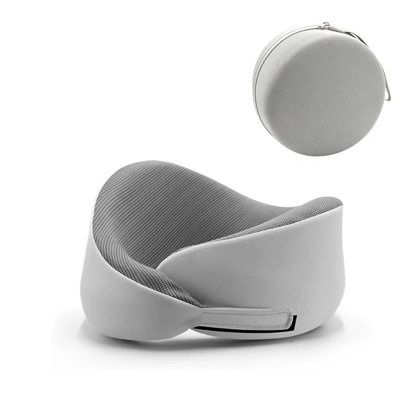 Memory Sponge Neck Pillow Adjustable Size U-shaped Neck Pillows Portable Nap Pillow For Travel Working Cervical Vertebra Protect