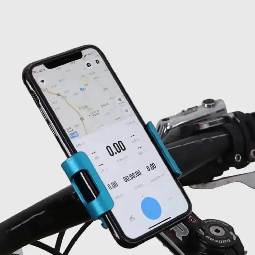 360° Rotate Metal Motorcycle Bike Phone Holder Anti-slip Bracket GPS Navigation Clip Universal Bicycle Stand for All Smartphones