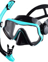 Scuba Diving Mask Snorkel Set For Adults Tempered Glass Professional Panoramic Snorkeling Gear Swimming Training Snorkel Kit