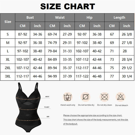 Women Tummy Control Bodysuit Shapewear with Built-in Bra & Butt Lifter