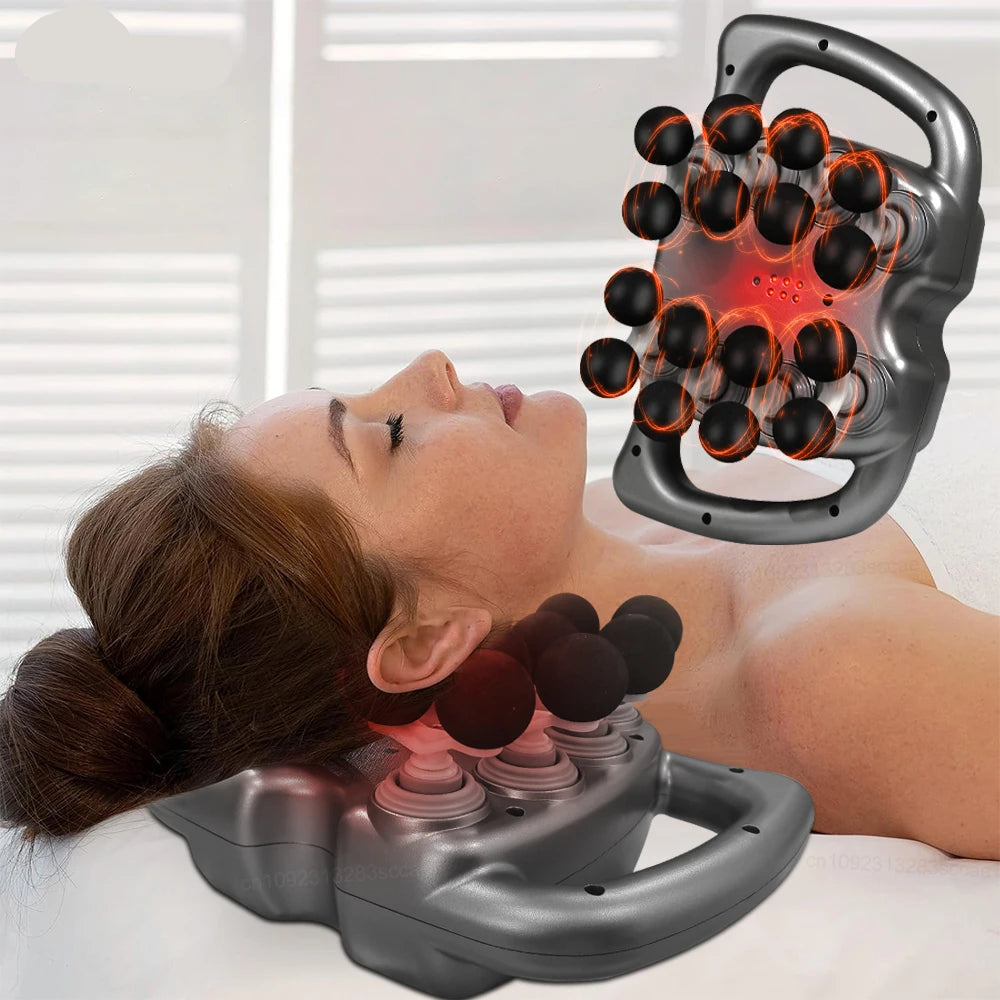 Fascia  16-Head Muscle Massage  Professional Body Leg Back Shoulder Waist Fascia  High Frequency Vibration Massager