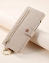 Wallet Flip Case for iPhone 16 15 Pro Max 14 Plus 16Pro 14Pro 15Pro Leather Strap Card Slots Zipper Cover