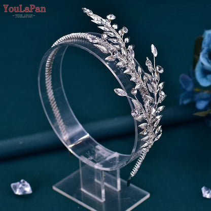 Elegant Bridal Headband Alloy Leaf Wedding Head Hoop Bride Hair Accessories Ornament