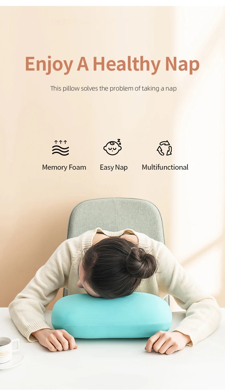 Multifunction Memory Foam Neck Pillow Slow Rebound Soft Travel Pillow for Sleeping Cervical Health Massage Nap Pillows