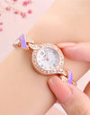 New Fashion Rhinestone Watches Women Luxury Brand Stainless Steel Bracelet watches Ladies Quartz Dress Wrist watches