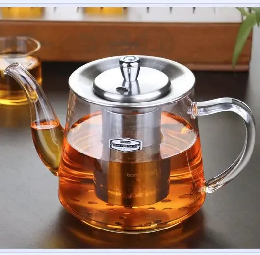 Induction cooker special pot boil tea dedicated cooker glass pot stainless steel liner kettle flower tea pot