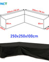 Corner Outdoor Sofa Cover Garden Rattan Corner Furniture Cover V Shape Waterproof Sofa Protect Set All-Purpose Dust Covers