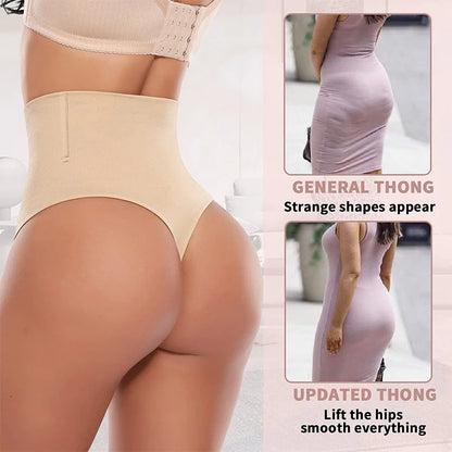 Waist Trainer Shapewear Thong for Women Slimming Underwear Flat Belly Shaping Panties Boned Panties Girdle Body Shaper