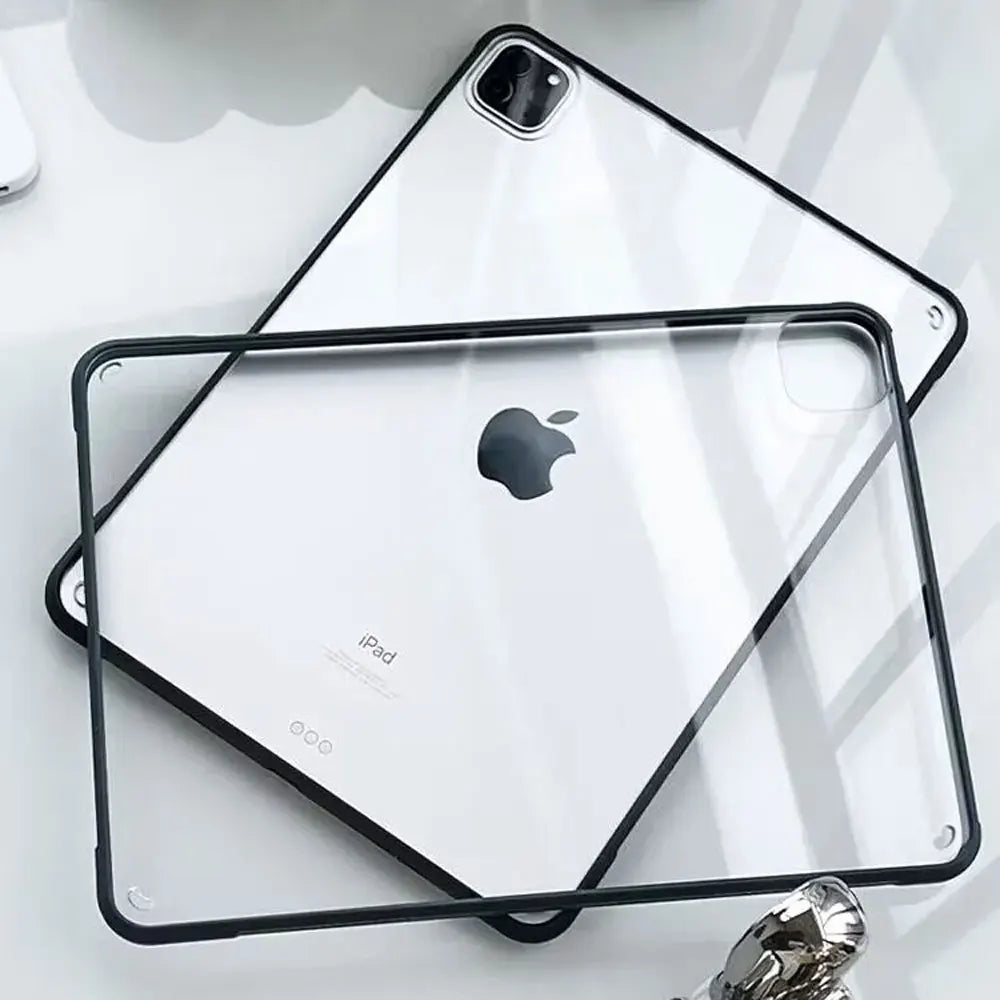 For iPad Pro 11 Case 10.2 9/8/7th Generation 9.7 5/6th Air 4/5 10.9 10.5 10th 10.9 mini 4 5 6 Silicon Transparent Cover Funda
