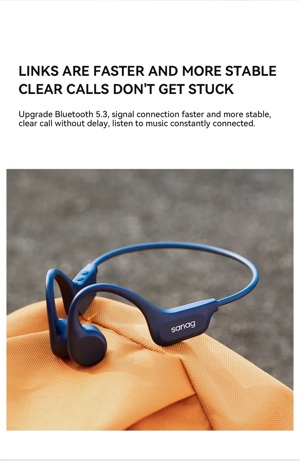 B60S Bone Conduction Earphones 64GB MP3 Wireless Open Headset IPX8 Swimming Waterproof Flash-sale Choice Headphones