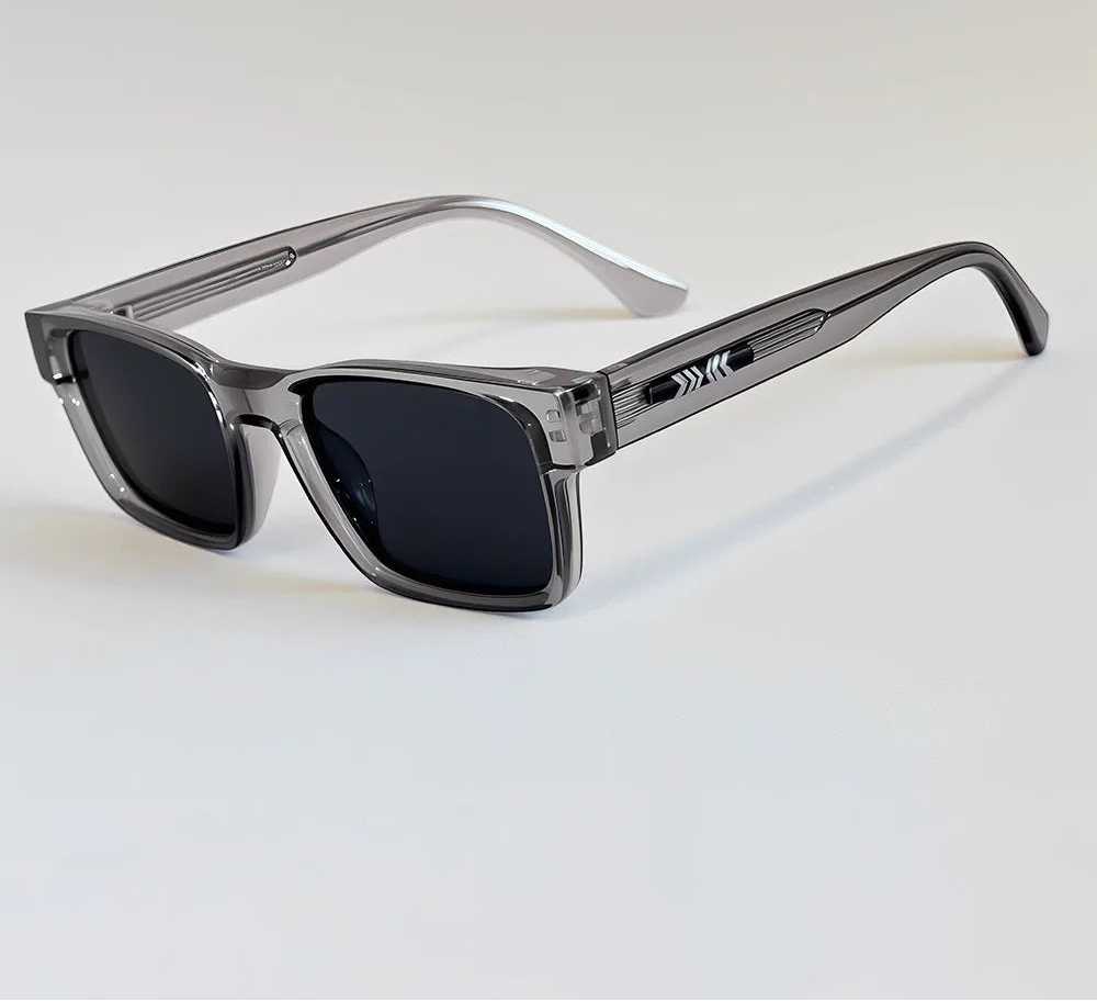 Vintage Square Sunglasses With Polarised Lenses