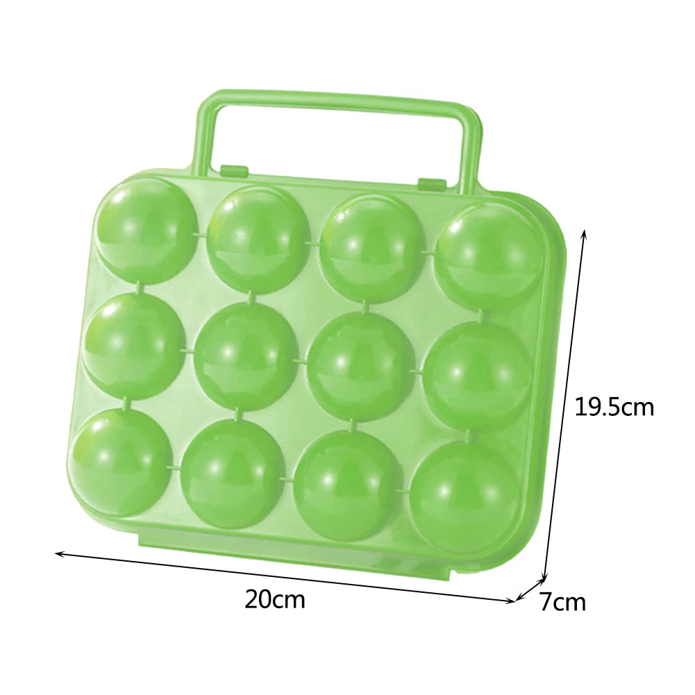 6-Grid Portable Egg Storage Box – Shockproof & Drop-Resistant Refrigerator Egg Organizer Case