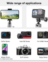 Motorcycle Crab Pliers Clip Arm Mount with Mount Adapter & Long Screw for Gopro/ DJI/ Insta360 Action Cameras & Smartphone