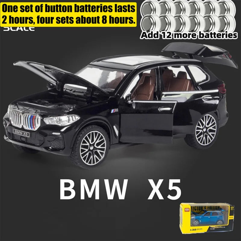 1/32 Scale BMW X5 SUV Alloy Car Diecast Model Pull Back  Toy Collection Of Hobby Decorative Fine Ornaments Gifts