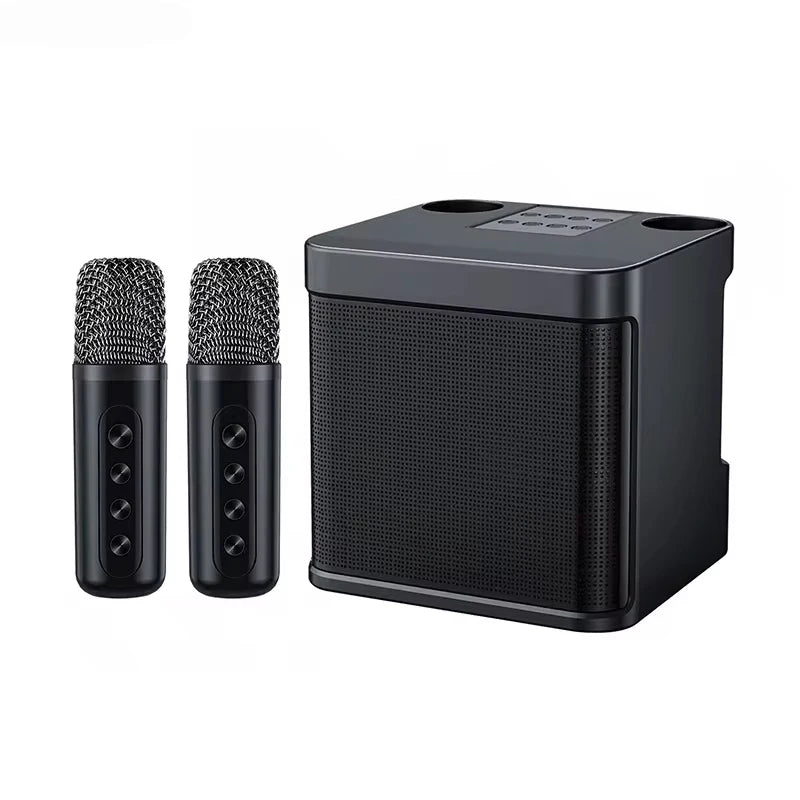 Portable Dual Microphone Karaoke Machine for Adults  Speaker Home KTV System HIFI Stereo Bluetooth Mic