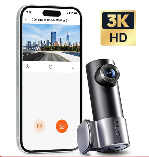 Dash Cam M310 Plus 3K 1620P Car DVR – Voice Control, 139° Wide Angle, WDR Night Vision, WiFi, Parking Monitor