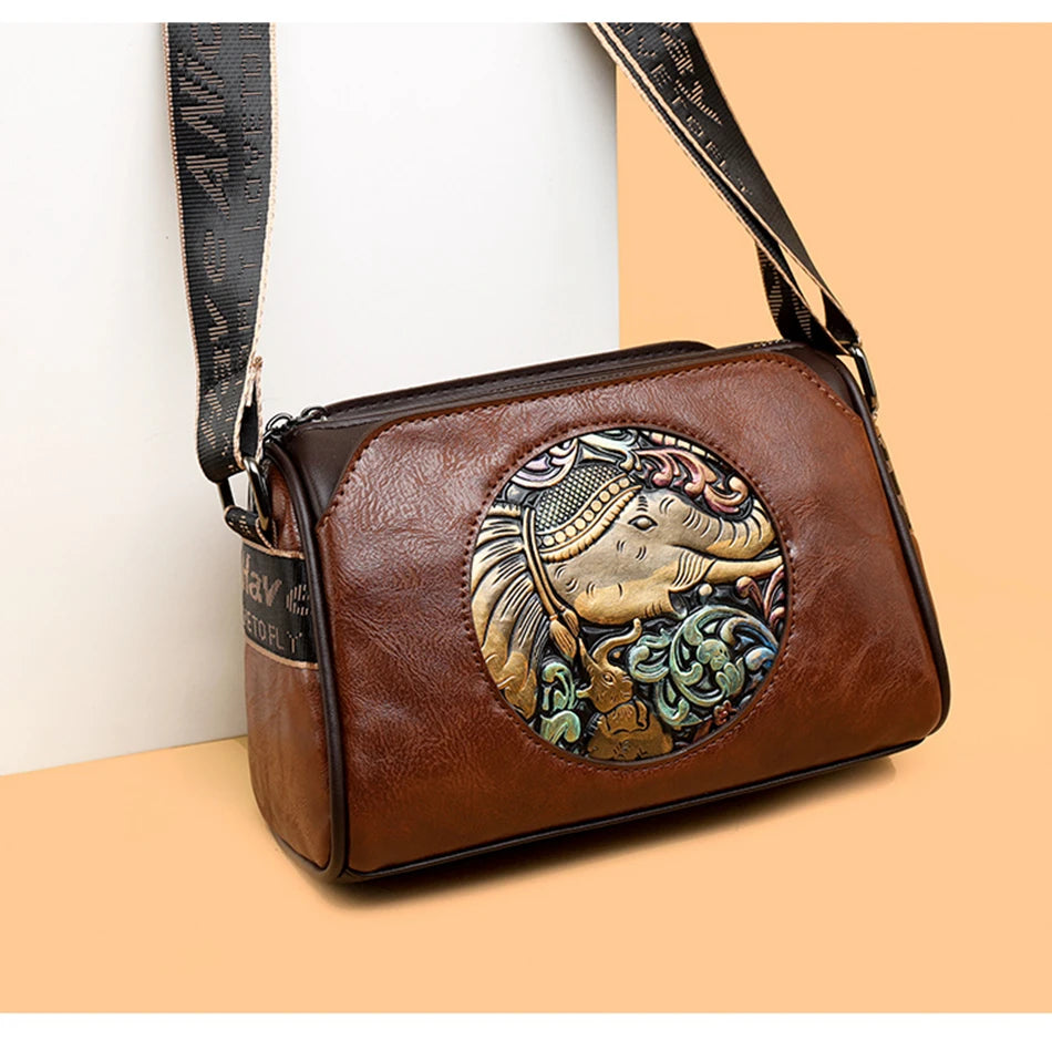 Leather Shoulder Bag Messenger Bag Crossbody Bag