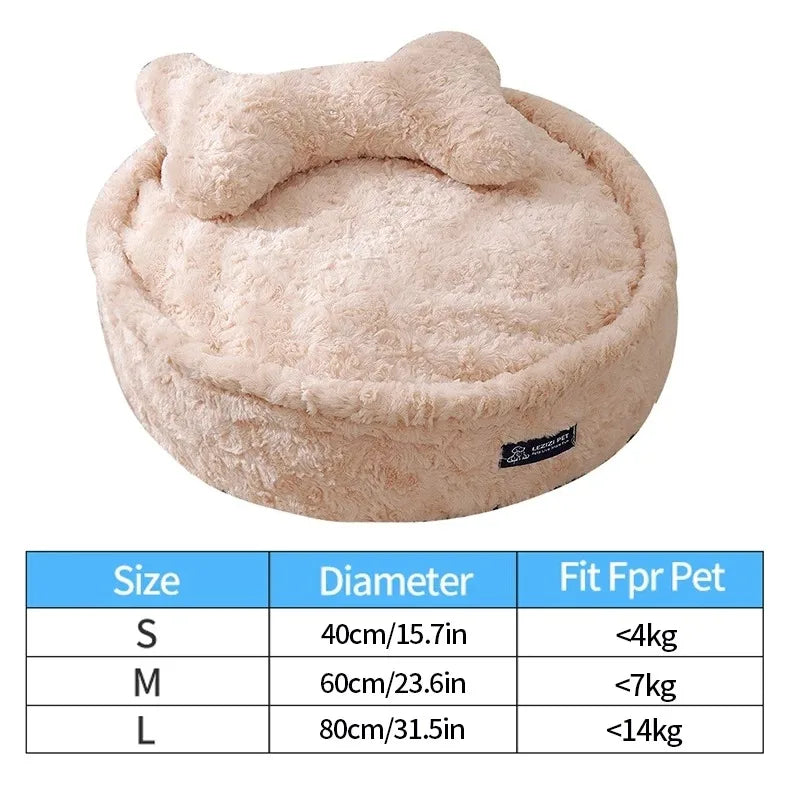 Fluffy Coral Fleece Pet Bed Sofa