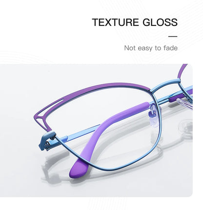 Blue light glasses Prescription  Lenses Women's  cat eye  Reading Customizable Myopia Hyperopia