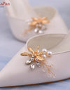 1 Pair Shoe Clips Removable Charm Shoe Buckle Bride Bridesmaid Wedding Shoe Accessories