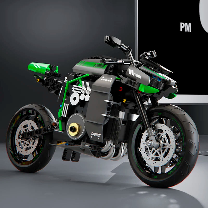 1:8 City Speed Racing Motorcycle Building Set DIY Bricks Model Kit for Adults STEM Buiding Blocks Toys Gifts 426pcs