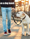 2-in-1 Dog Car Seatbelt Headrest Restraint Adjustable Reflective Pet Safety Seat Belt Clip Buckle Tether Large Medium Small Dogs