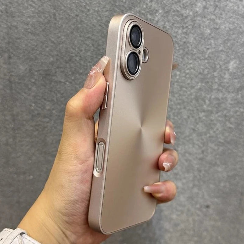 Luxury Laser Aurora CD Pattern Matte Case For iPhone 17 Pro Max 17 Air 16 15 14 Shockproof Armor Hard Cover