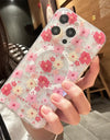 MagSafe Clear Flower Case – Shockproof & Wireless Charging Compatible iPhone Series