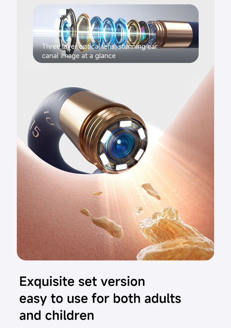 EarSight Plus I35R R37R D39R Visual Earpick Bendable & Affordable All-in-1 Ear Rod Earwax Removal Kits